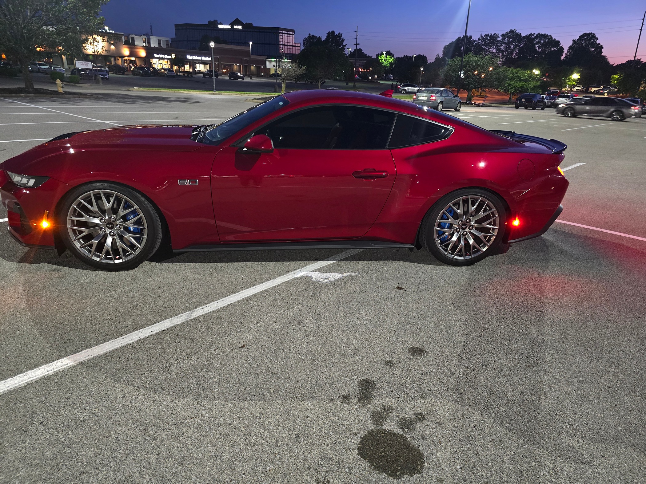 S650 Mustang Pedders extreme coilovers and front, rear sway bars installed 20240511_211429