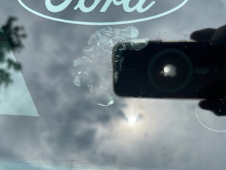 S650 Mustang Rear View Mirror Fell Off. mirror 3 outside
