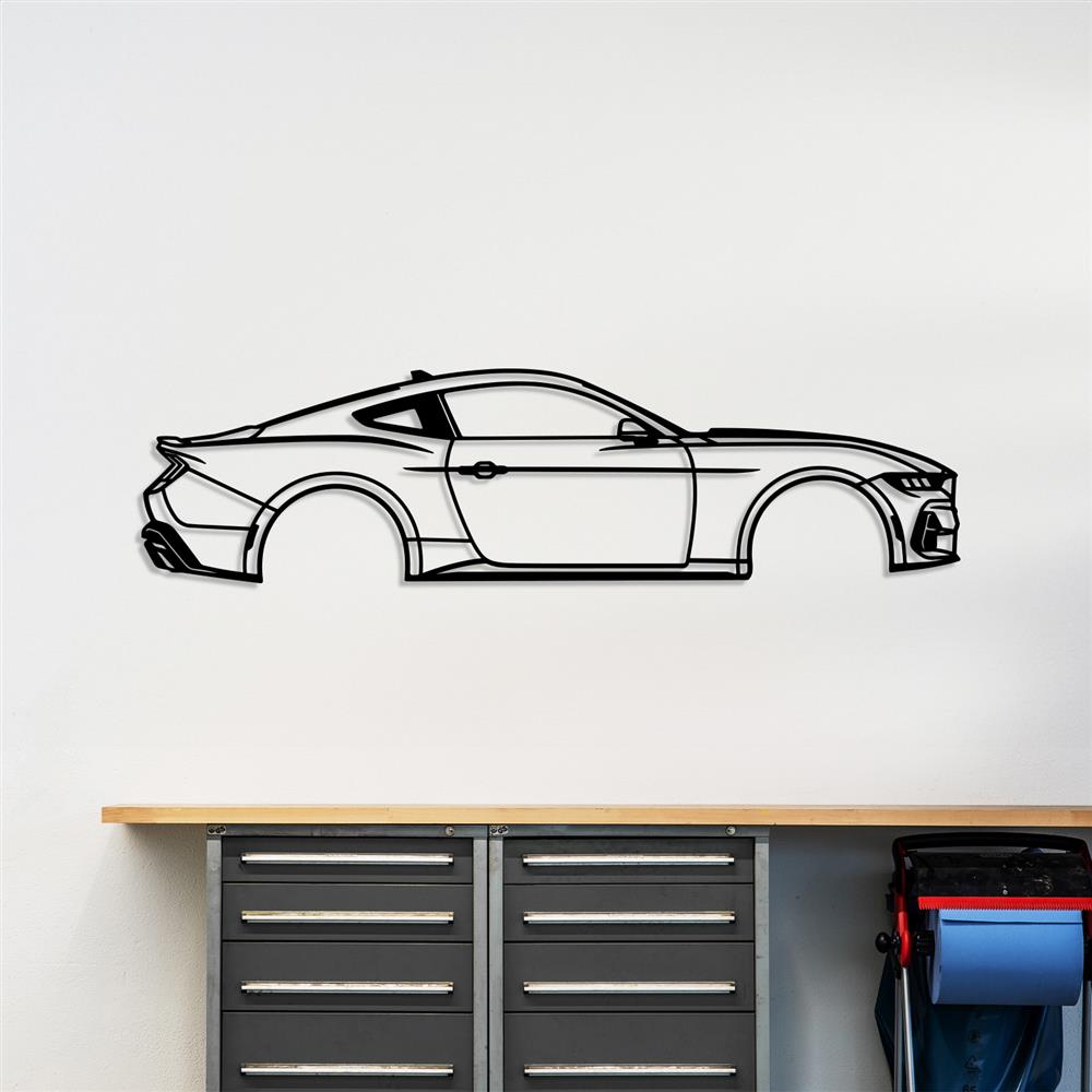 S650 Mustang New S650 Metal Art For Your Garage mustang-silhouette-metal-wall-art-2024-coupe_557fd63f