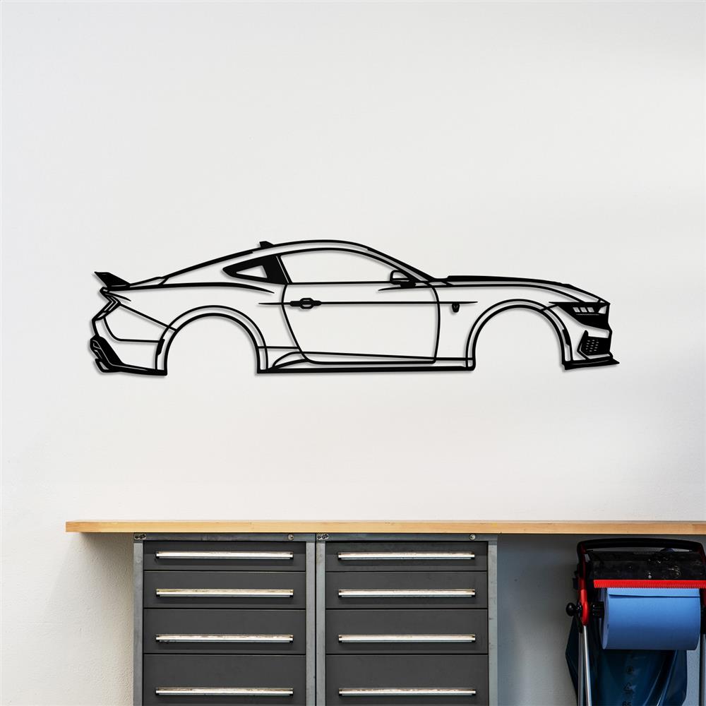 S650 Mustang New S650 Metal Art For Your Garage mustang-silhouette-metal-wall-art-2024-dark-horse_45b1462d
