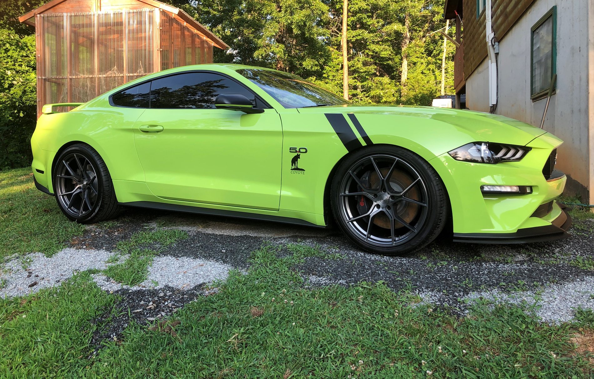 S650 Mustang Authorize Dealer Stance: Rotary Forged SF Series Wheels For Mustang S650 Mustang-with-steeda-springs 3