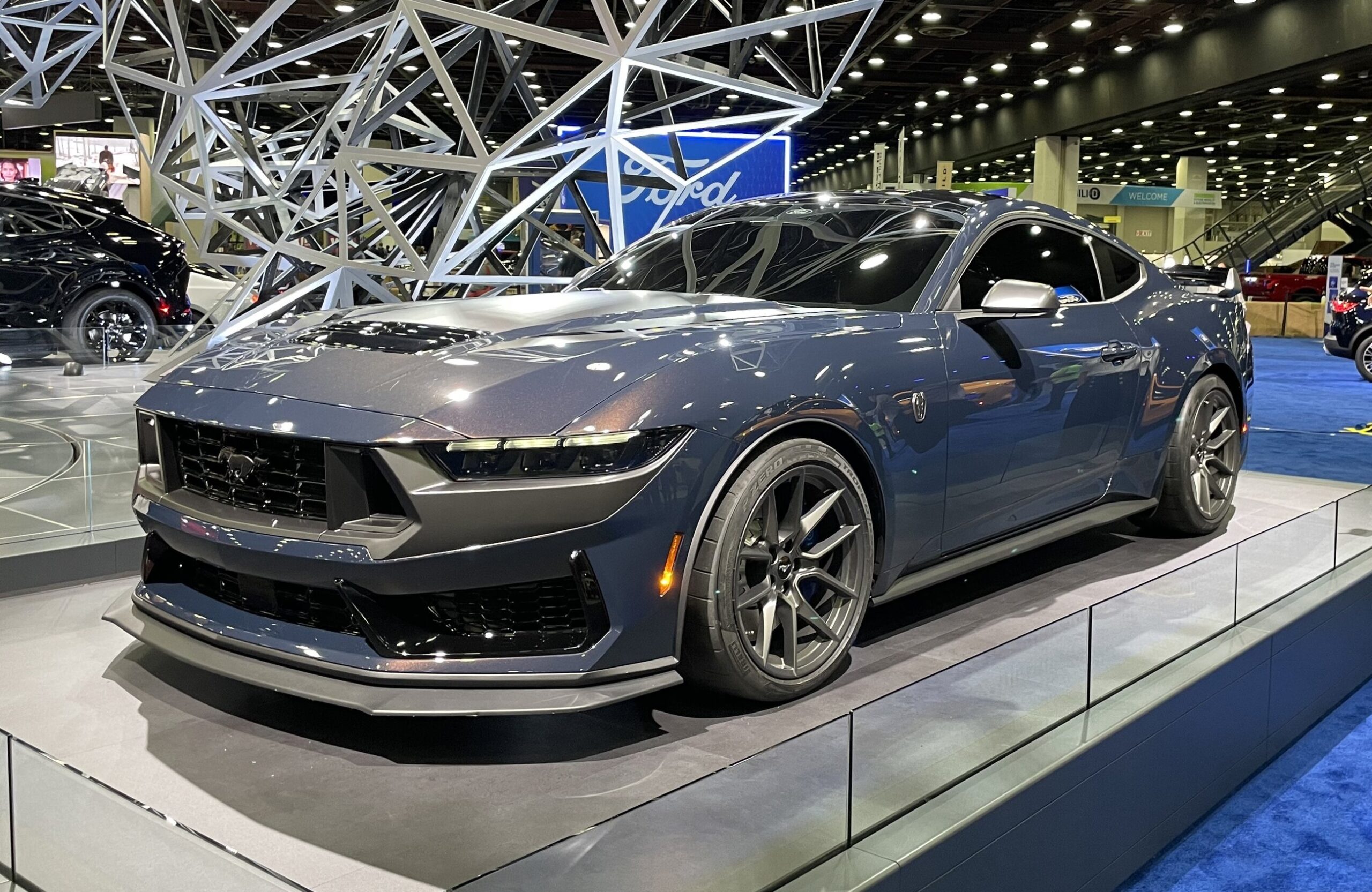 My live S650 Mustang GT Convertible & Dark Horse pics from 2022 Detroit