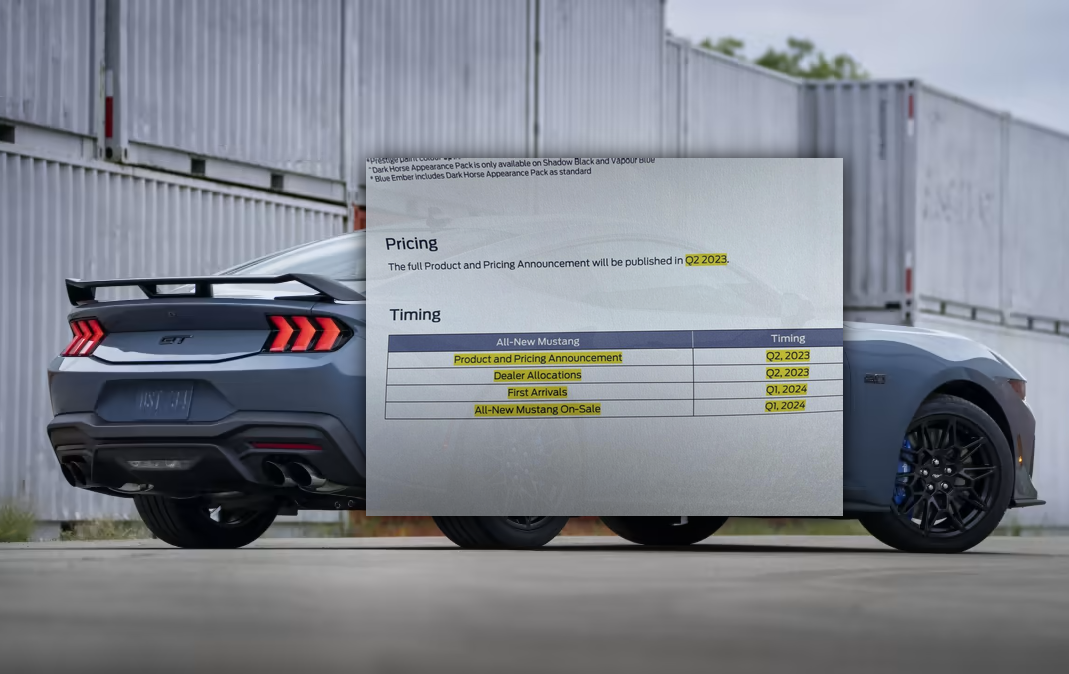 2024 Mustang Australia (AU) Pricing and Timing Schedule | Mustang7G