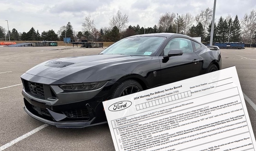 2024 Mustang PDI (PreDelivery Inspection) Checklist Released